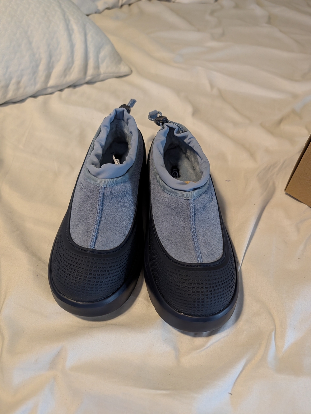 UGG Boys Tasman Weather Two-Tone Light Blue and Black Slip-Ons